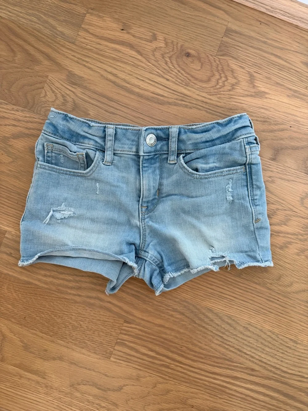 Gap Kids Light Blue Distressed Denim Shorts